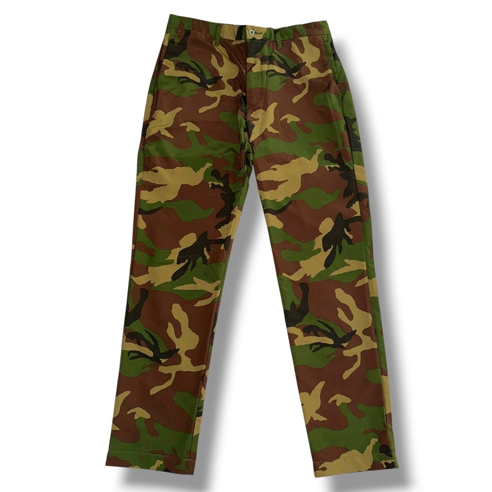 Polo Ralph Lauren Mens 32/30 Camo Straight Fit Mesh Lined Polyester Pants Green